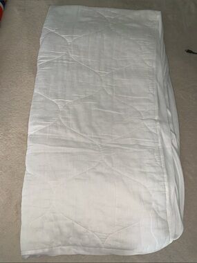 White Quilted Mattress Pad Topper